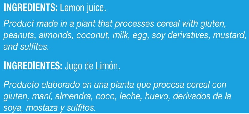 El Latino Limon (Lime) Pulp (No Sugar Added) 32oz. Jugs