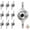 Blinkie light, variant on 10 count Deep Drop LED Fishing Lights, Underwater Lures w/Flashers - Ice Fishing, Saltwater Trolling & Deep Drop - Attracts Walleye, Squid, Trout, Crappie, Pike (Green Light)