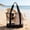S, variant on Clear PVC Beach Bag Transparent Waterproof Tote with Adjustable Strap, Large Capacity Travel Shoulder Purse for Poolside Vacation, Small Size
