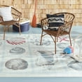 thumbnail image 2 of Home Dynamix Marine Sea Shells Coastal Starfish Indoor/Outdoor Area Rug, Ivory/Blue, 7'10"x10'2", 2 of 11