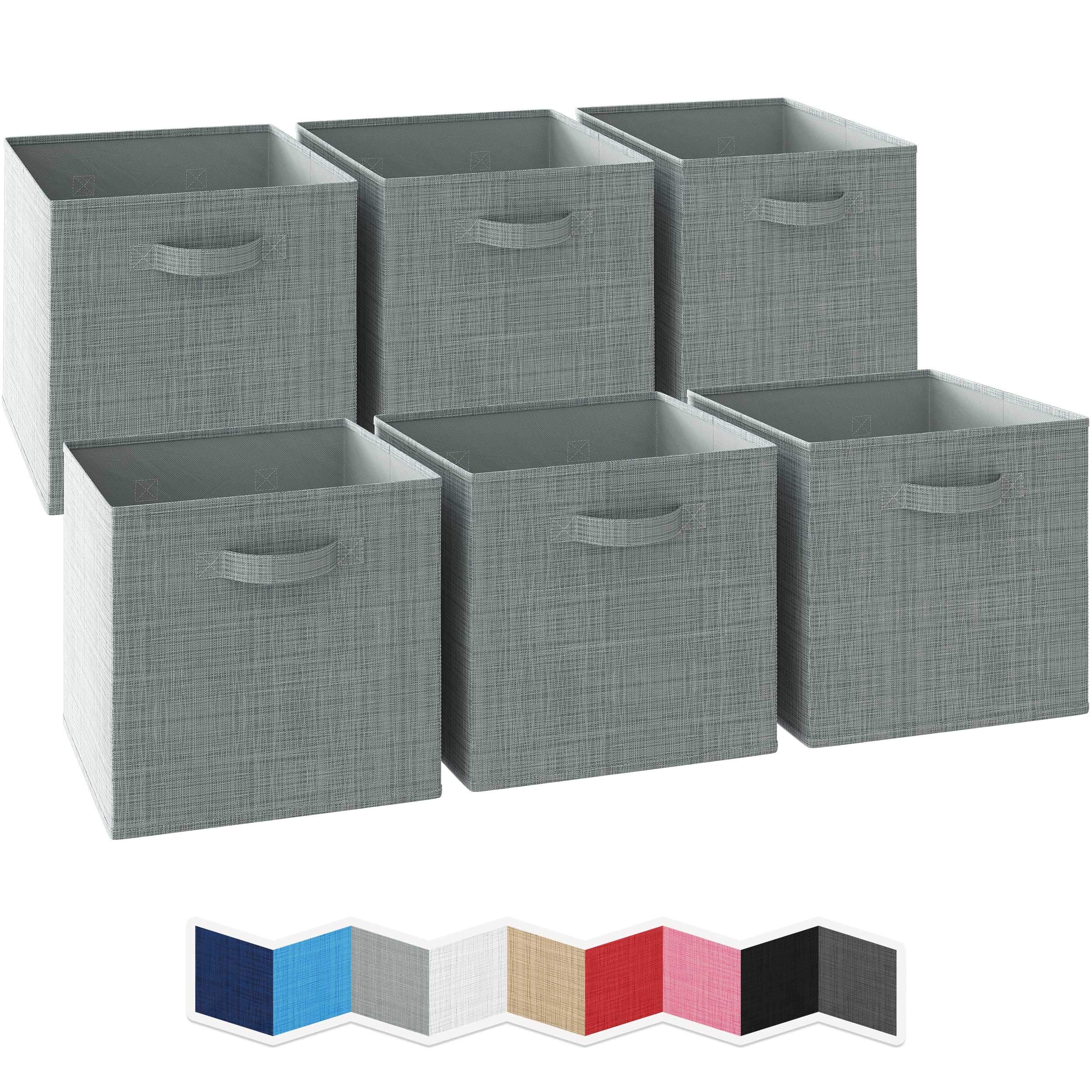 NEATERIZE 13x13 Large Storage Cubes Set of 6 Storage Bins. Features