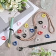 thumbnail image 4 of 1 box 5pcs 5 colors Nylon Cord Neck Straps Electronic Cigarette Lanyard Strap with Plastic & Silicone Findings and 36pcs 6 colors Silicone Pendant Mixed color, 4 of 6