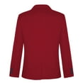 thumbnail image 2 of HULIJA Kids Boys Formal Blazer Long Sleeve Suit Jacket Classic Fit Single Breasted Dress Coat Burgundy 4, 2 of 6
