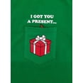 thumbnail image 2 of Mens Kelly Green Inside Pocket Print Christmas Gift Poop Emoji T-Shirt XL, 2 of 3