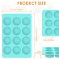 thumbnail image 5 of 2Pcs Silicone Cake Cup Mold Round Hole Mold Baking Mold Nonstick Muffin Pan Food Grade Silicone Cupcake Easy to Clean Bakeware Mold Kitchen Gadget for Ovens Refrigerators Air Fryers, 5 of 7