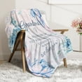 thumbnail image 3 of Grandma Gifts, Blanket with Letter & Floral Print, Grandma Birthday Gifts, Presents for Grandma from Grandchildren on Christmas, Cozy Flannel Throw Blankets 50'' x 60'', 3 of 6