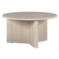 thumbnail image 2 of HomeRoots 521618 32 in. White Grain Round Coffee Table, 2 of 5