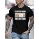 thumbnail image 1 of Camiseta con estampado "STARTED FROM THE BOTTOM", camisetas para hombre, camisetas casuales de manga corta para verano, camisetas de ocio, 1 of 6