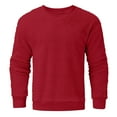 thumbnail image 4 of RMGVDSD Men's Relaxed Fit Hoodies Mens Fleece Pullover O Neck Sweatshirt Long Sleeve Solid Color Sweatshirts Fall Fashion Clothes Tops Trendy Hoodies Shirts, 4 of 5
