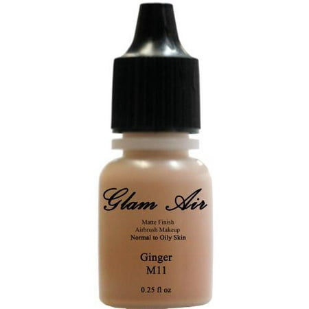 Glam Air Airbrush Makeup Foundation Water Based Matte M11 Ginger (Ideal for Normal to Oily Skin)