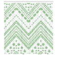 thumbnail image 2 of Ambesonne Chevron Shower Curtain, Aztec Pattern Motif Print, 69"Wx70"L, Pale Green, 2 of 4
