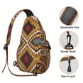thumbnail image 3 of Nordic Style Sling Backpack for Essentials, Artistic Ink Style Lightweight Crossbody Bag for Daily Hiking and Commuting, 3 of 6