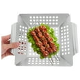 thumbnail image 4 of Miangastore Grill Veggie Basket Integrated Design For Bbq Tools 1Pcs 9.67X8.06X1.57In, 4 of 8