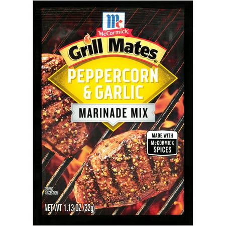 UPC 052100858548 product image for McCormick Grill Mates Peppercorn & Garlic Marinade Mix, 1.13 oz | upcitemdb.com
