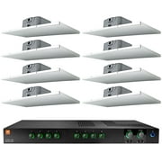 JBL CSMA 240 Commercial 70v Amplifier+(8) 2' X 1' Drop Ceiling Tile Speakers