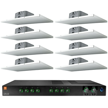 JBL CSMA 240 Commercial 70v Amplifier+(8) 2' X 1' Drop Ceiling Tile Speakers