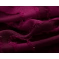 thumbnail image 2 of Olivia Gray Ariana Clipped Doily 38 x 84 in. Single Grommet Curtain Panel in Burgundy, 2 of 7