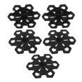 thumbnail image 1 of OULII 5 Pcs Embouts de Bâton de Randonnée Noirs Accessoires Extérieurs Antidérapants Prévention de la Boue Prise en Main Améliorée pour Randonnée Ski, 1 of 6
