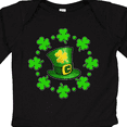 thumbnail image 4 of Inktastic St. Patricks Day shamrocks and hat Boys or Girls Long Sleeve Baby Bodysuit, 4 of 5