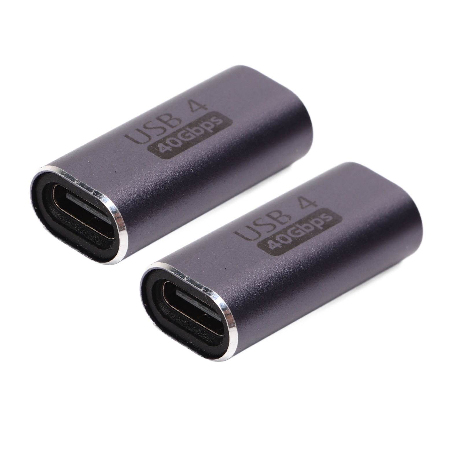2pcs Type C Female To Female Adapter, Type C Adapter, USB Type C Interface Devices, Female 40Gbps Data Transfer 100W Fast Charging USB C Straight Connector