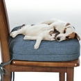 thumbnail image 2 of Baibu Chair Cushions, Dual-Layer with Memory Foam Fulfillment, Navy Blue, 6 Packs, 2 of 7