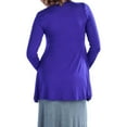 thumbnail image 3 of Women's Plus Size Less is More Long Sleeve Tunic, 3 of 3