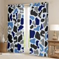 thumbnail image 2 of Feelyou Bass Fish Curtains Pack of 2 (52x84 Each), Polkadots Camouflage Window Curtains, 2 of 6