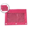 thumbnail image 1 of Dvruxg 2 Pcs Pencil Pouch, Three-hole Pencil Case Single Zipper Transparent PVC Document Storage Bag, Large Capacity Pencil Pouch with Zipper Clear Binder Pencil Case, 1 of 5