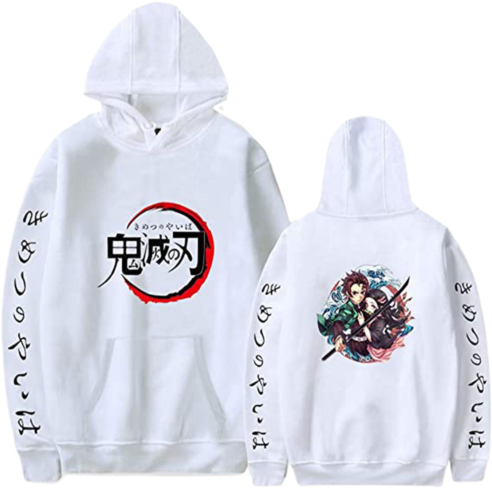 Kimetsu no Yaiba Hooded Pollover Sweatershirt Anime Demon Slayer 