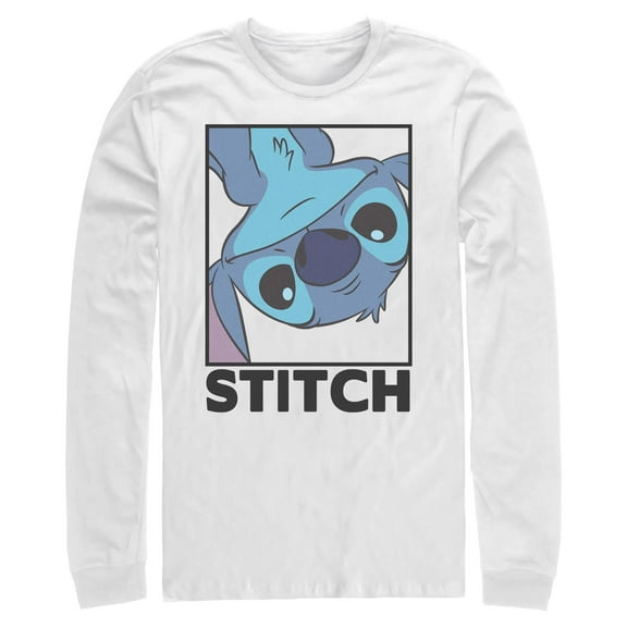 Mens Lilo & Stitch Peekaboo Stitch Portrait Long Sleeve Shirt
