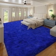 thumbnail image 5 of Janvonne Area Rugs for Living Room,8x10ft Soft Fluffy Shaggy Indoor Floor Carpet for Bedroom,Dorms, Nursery Rooms, Home Decor Aesthetic,Bright Blue, 5 of 8