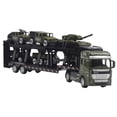 thumbnail image 2 of Model With 6 Mini Tanks Model 1:48 Scale Diecast Alloy Detachable Pull Back Toy Green Simulation Vehicle Container Truck Toy Kids Toy Gift, 2 of 9