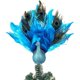 thumbnail image 1 of wonima02 12 Inch Flamingo Christmas Tree Toppers Feather Peacock Tree Topper Decor Christmas Decorations (Blue Peacock, 12 inch), 1 of 1
