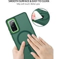 thumbnail image 4 of for Samsung Galaxy S20 FE Case [Compatible with Magsafe], Translucent Matte Back Full Body Protective Cover Anti-Scratch Shockproof Phone Case for Galaxy S20 FE 4G/5G, Green, 4 of 15