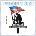 thumbnail image 3 of 250 Years of Defending Metal Garden Stake, Durable Iron Patriotic Yard Sign, 250th Anniversary Bell Outdoor Memorial Day Veterans Day Decor for Lawn Cemetery Memorial Display,11.8Inch, 3 of 9