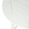 thumbnail image 6 of Costaelm Paradise Outdoor HDPE 35" Round Counter Height Patio Bar Table, White, 6 of 9