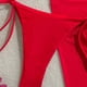 thumbnail image 3 of Trajes de baño Amzcrzy Tankini para mujer, trajes de baño, trajes de baño, bikini de control de abdomen, conjunto de bikini de dos piezas de color sólido para mujer con sujetador acolchado rojo, S, 3 of 4