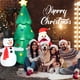 thumbnail image 5 of Decoración Navideña Inflable Costway Papá Noel 185 cm con Muñeco de Nieve y Luces LED, 5 of 10