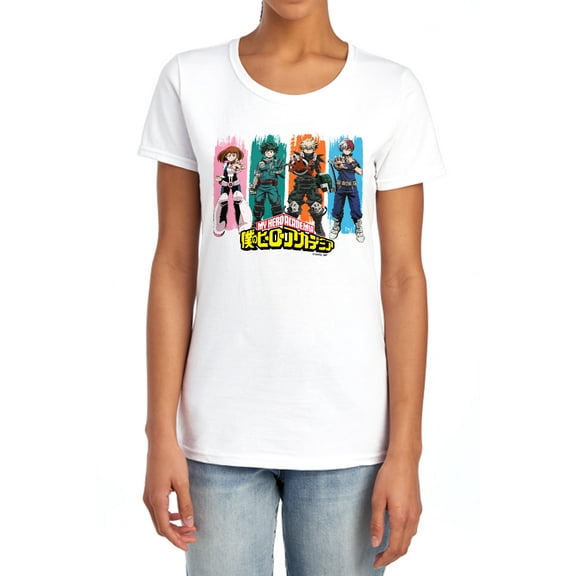 My Hero Academia Class 1-A Victory Women's T Shirt, White, 2X-Large