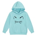 thumbnail image 7 of Hessimy Toddler Boys Girls Spring Summer Cartoon Print 2Pcs Long Sleeve Sweatshirt Tops Pants Warm Sweatsuit, Warm Sweat Comfort(Sky Blue,12-13 Years), 7 of 7