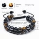 thumbnail image 5 of Pulsera de triple protección MFZFUKR Obsidiana negra Ojo de tigre genuino y cuentas de hematita 0.315 in, 5 of 5