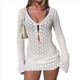 thumbnail image 1 of Vestido de Crochet de Larga para Mujer S, 1 of 10