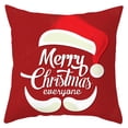 thumbnail image 1 of DPTALR Housse de Coussin de Noël, Forme Flocon de Neige, Forme Élan Père Noël, Rouge Classique de Noël, 1 of 1