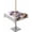 Khaki MediumPurple, variant on Fsddascl Groundhog Day Outdoor Tablecloth - 54x54 Inch Square Dining Table Cover, Spring Cute Grey Animals Carrot Waterproof Outdoor Table Cloth with Umbrella Hole & Zipper for Picnic/Patio/Party