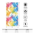 thumbnail image 2 of Polyester Long Towel Multi-Size Water Absorption Good Bright Fluffy Soft For Bathroom Swimming Pool Beach Outdoor Travel Aliceblue Tie-Dye Background Rainbow Colors (2), 2 of 8