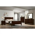 thumbnail image 3 of Furniture of America Jussy Transitional Solid Wood 2-Drawer Nightstand in Cherry, 3 of 3