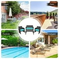 thumbnail image 6 of Pemberly Row 8 Pieces Rattan Patio Furniture Set with Cushion in Turquoise/Brown, 6 of 10