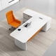 thumbnail image 3 of Luxury Computer Office Desk Executive Modern Set White Arts Professional Desk Tables Studio Mesa Para Computador Home Furniture My Lux Decor Round, 3 of 18