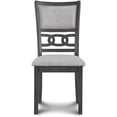thumbnail image 4 of New Classic Furniture Gia 5-Piece Round Solid Wood Dining Set in Gray, 4 of 7