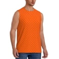 thumbnail image 2 of Disketp Orange Scales Sleeveless Tshirts For Men, Muscle Shirts For Men Dry Fit Tank Top-X-Large, 2 of 8